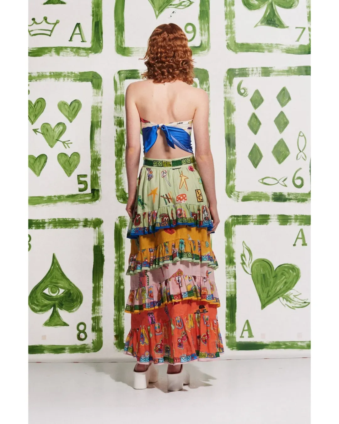 Alemais Players Tiered Skirt Multi Size AU 16 for rent on The Volte - main image