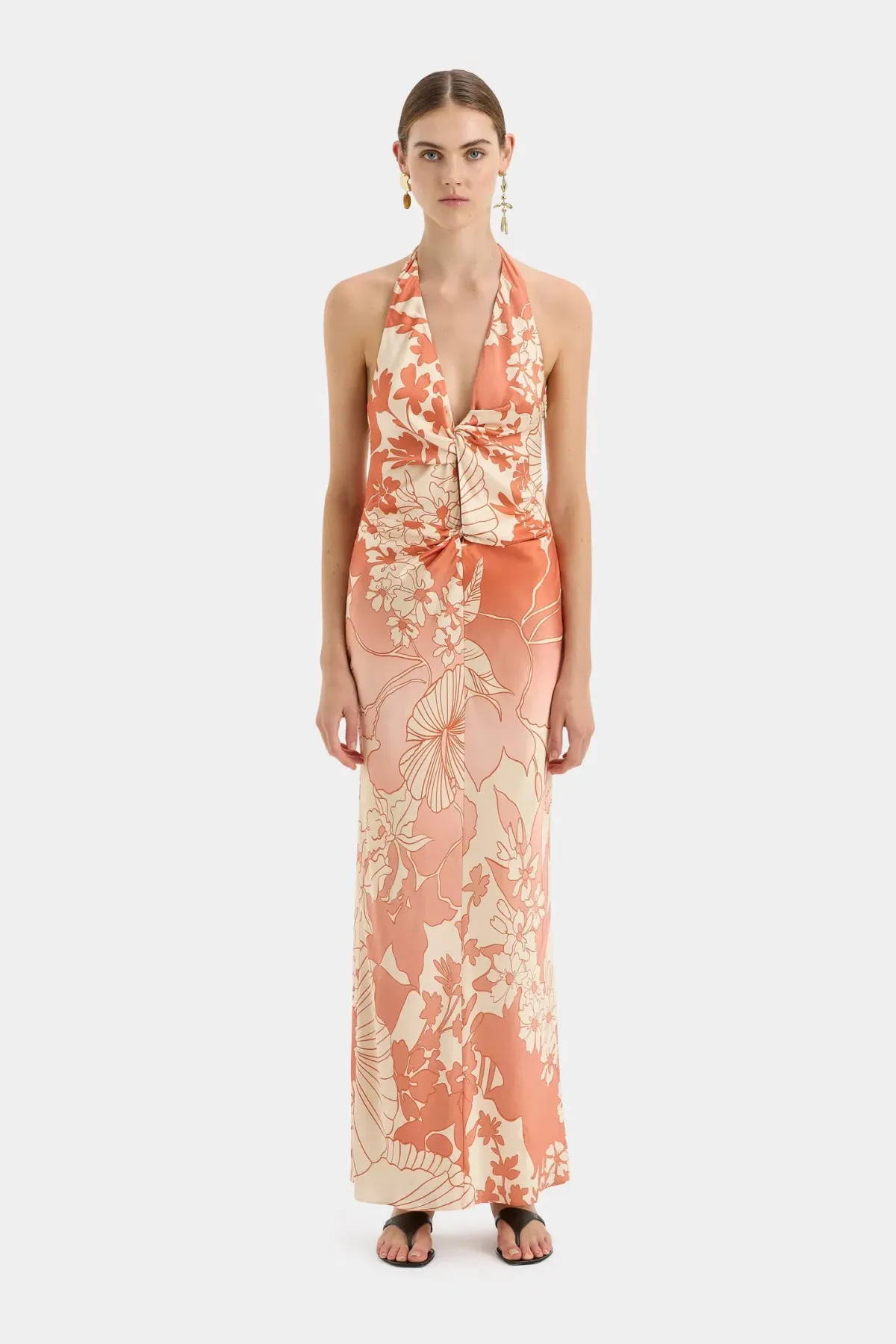 Sir The Label Como Twist Dress Paradiso Print Size 8 - Image 1