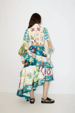 Alemais Lou Balloon Sleeve Shirt Multi Size 14 for rent on The Volte - image 3