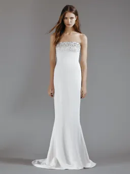 Galia Lahav Eve Slim-fitted Wedding Dress Ivory Size 6 for rent on The Volte - image 1