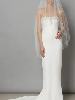 Galia Lahav Eve Slim-fitted Wedding Dress Ivory Size 6 for rent on The Volte - image 6
