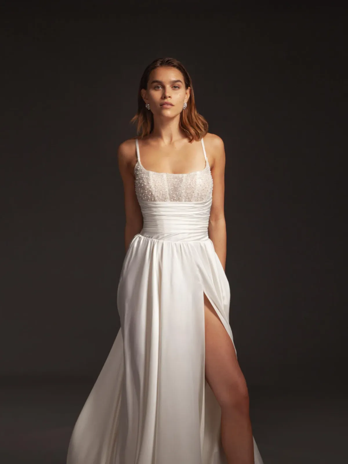 Galia Lahav Tammy Corset Wedding Dress Ivory Size 8 - Image 3