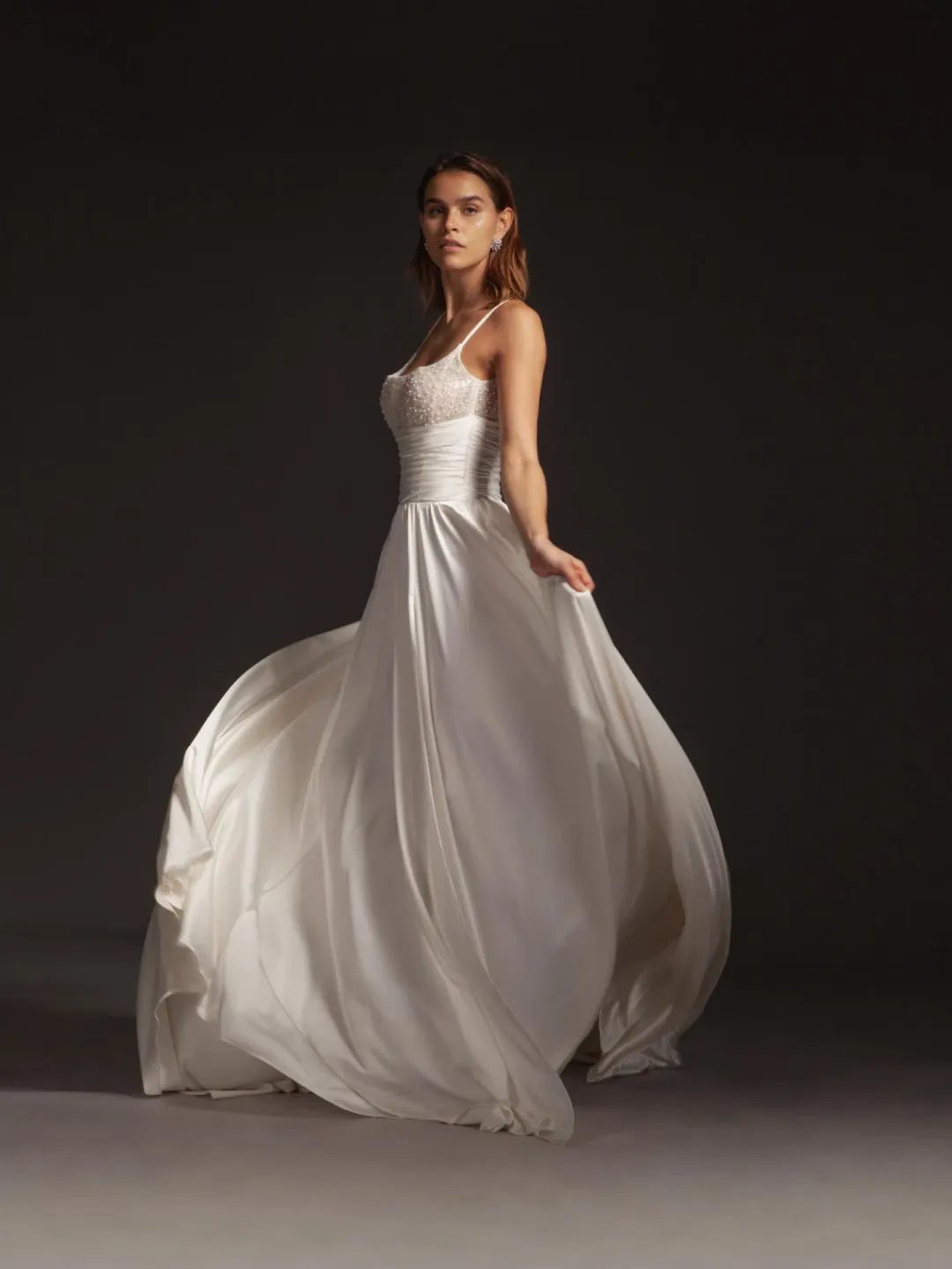 Galia Lahav Tammy Corset Wedding Dress Ivory Size 8 for rent on The Volte - main image