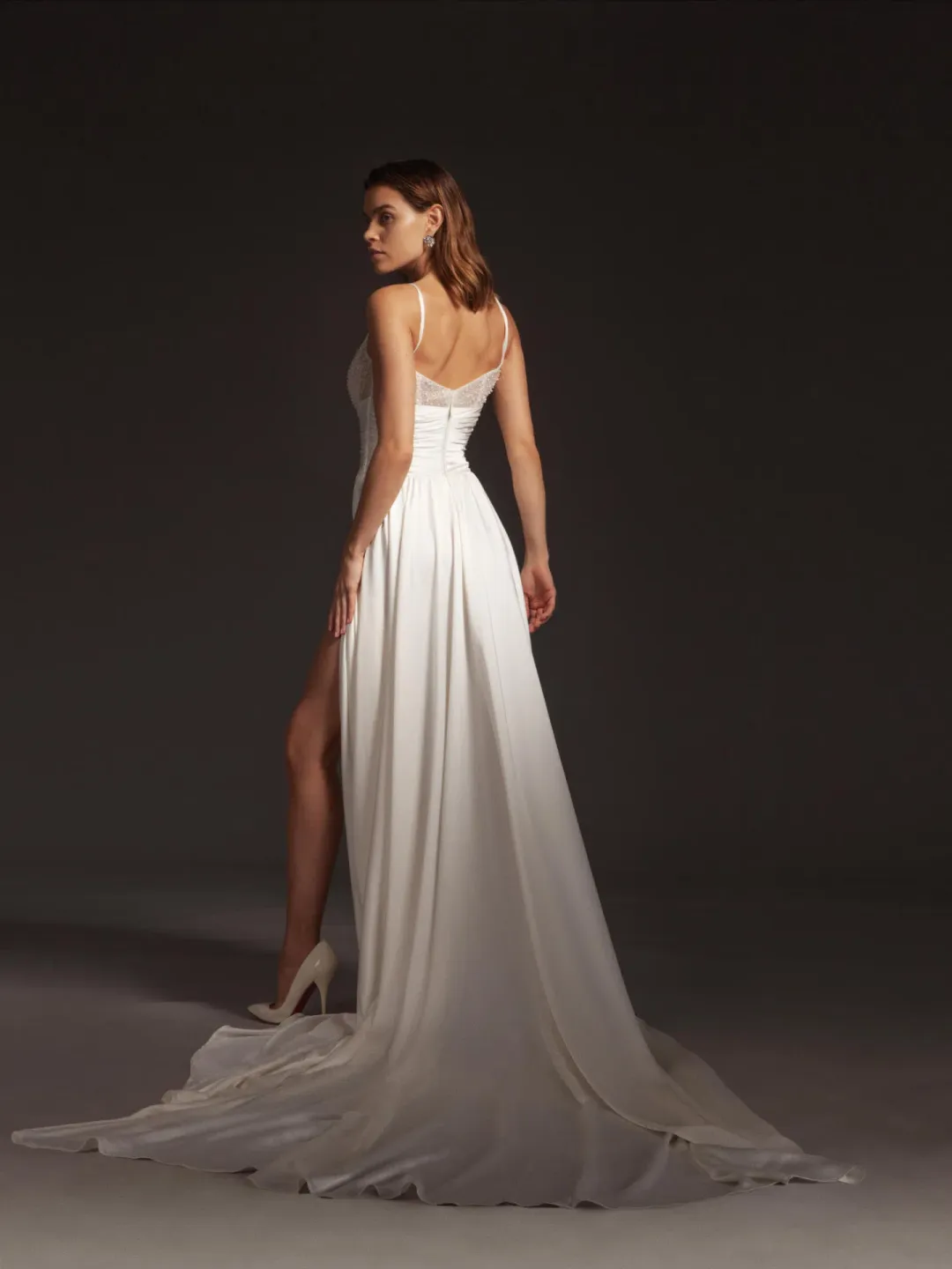 Galia Lahav Tammy Corset Wedding Dress Ivory Size 8 for rent on The Volte - main image