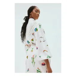 Alemais Atticus Embroidered Shirt and Skirt Set Cream Multi Size 12 for rent on The Volte - image 2