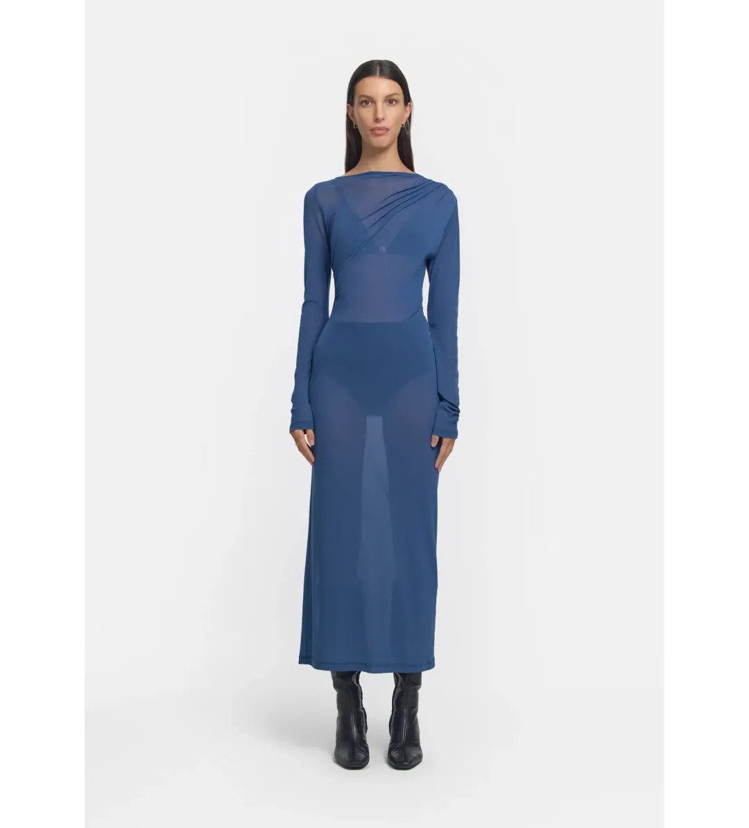 Viktoria and Woods Lovestruck Midi Dress in Blue Size 1/AU 8 for rent on The Volte - main image