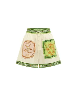 Alemais Porcelain Shirt and Short Set Multi Print Size 16 for rent on The Volte - image 7