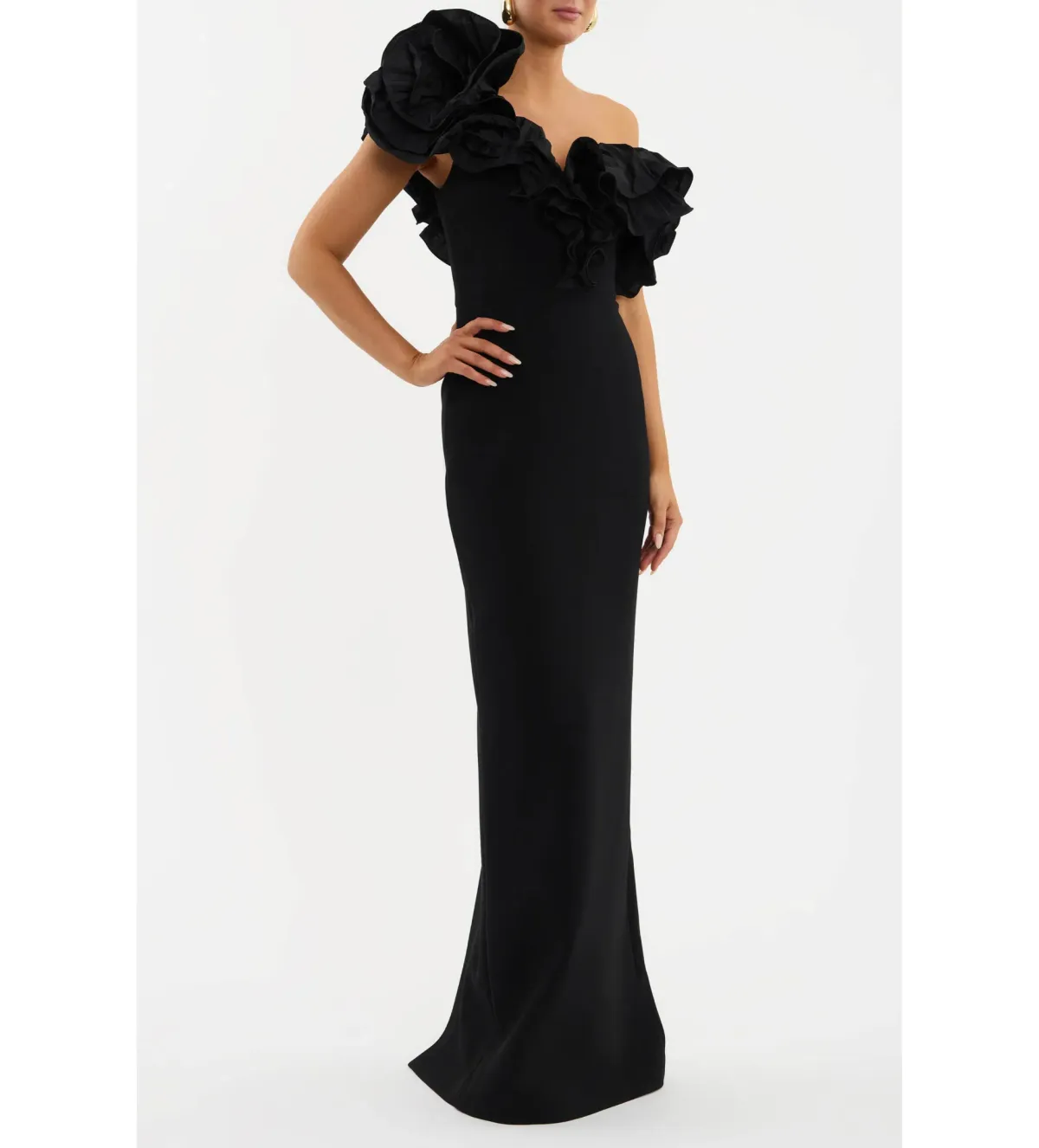 Rebecca Vallance Ella Gown Black Size 6 - Image 3