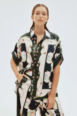 Alemais Venus Shirt and Pants Set Multi Floral Size 14 for rent on The Volte - image 4