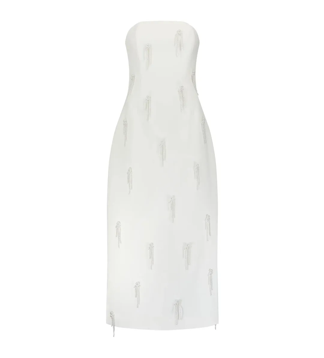 Odd Muse The Ultimate Muse Embellished Midi Dress White Size 12/L for rent on The Volte - main image
