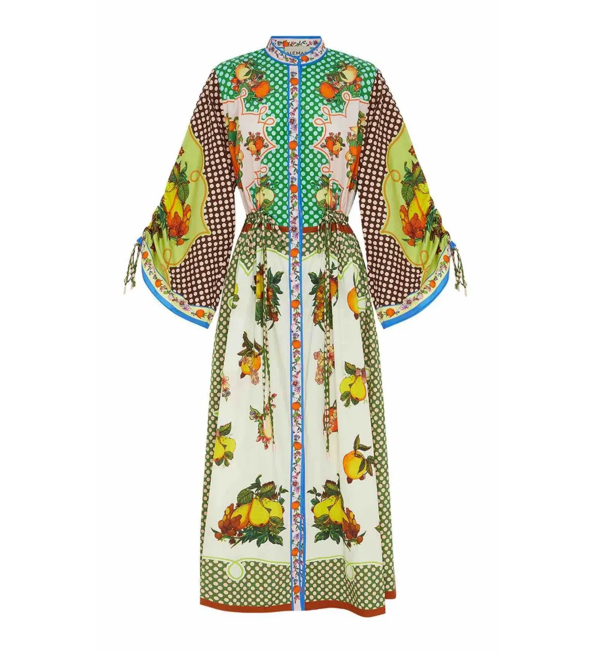 Alemais Lemonis Midi Shirtdress Multi Print Size 12 - Image 5