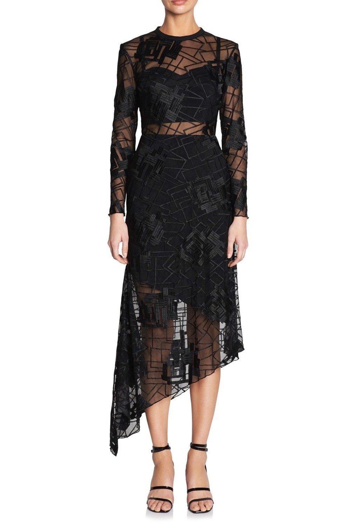Manning Cartell Smoke & Mirrors L/S Dress Black Size 6 - Image 1