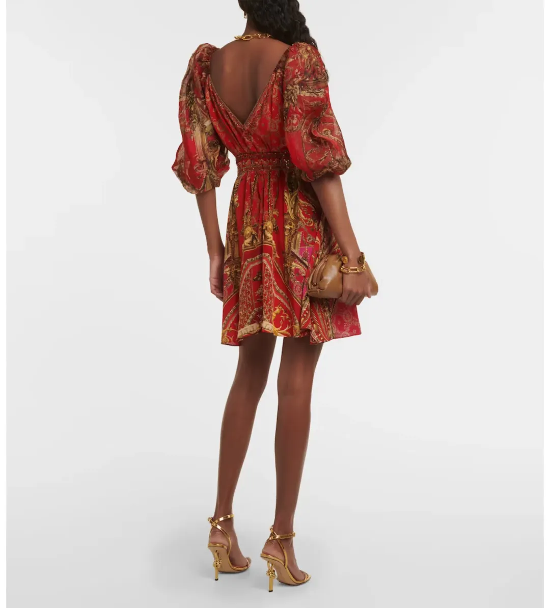 Camilla Red Mini Dress Size Large / AU 14 for rent on The Volte - main image