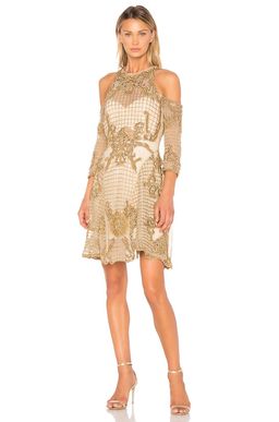 THURLEY Vanderbilt Dress Gold for rent on The Volte - image 1