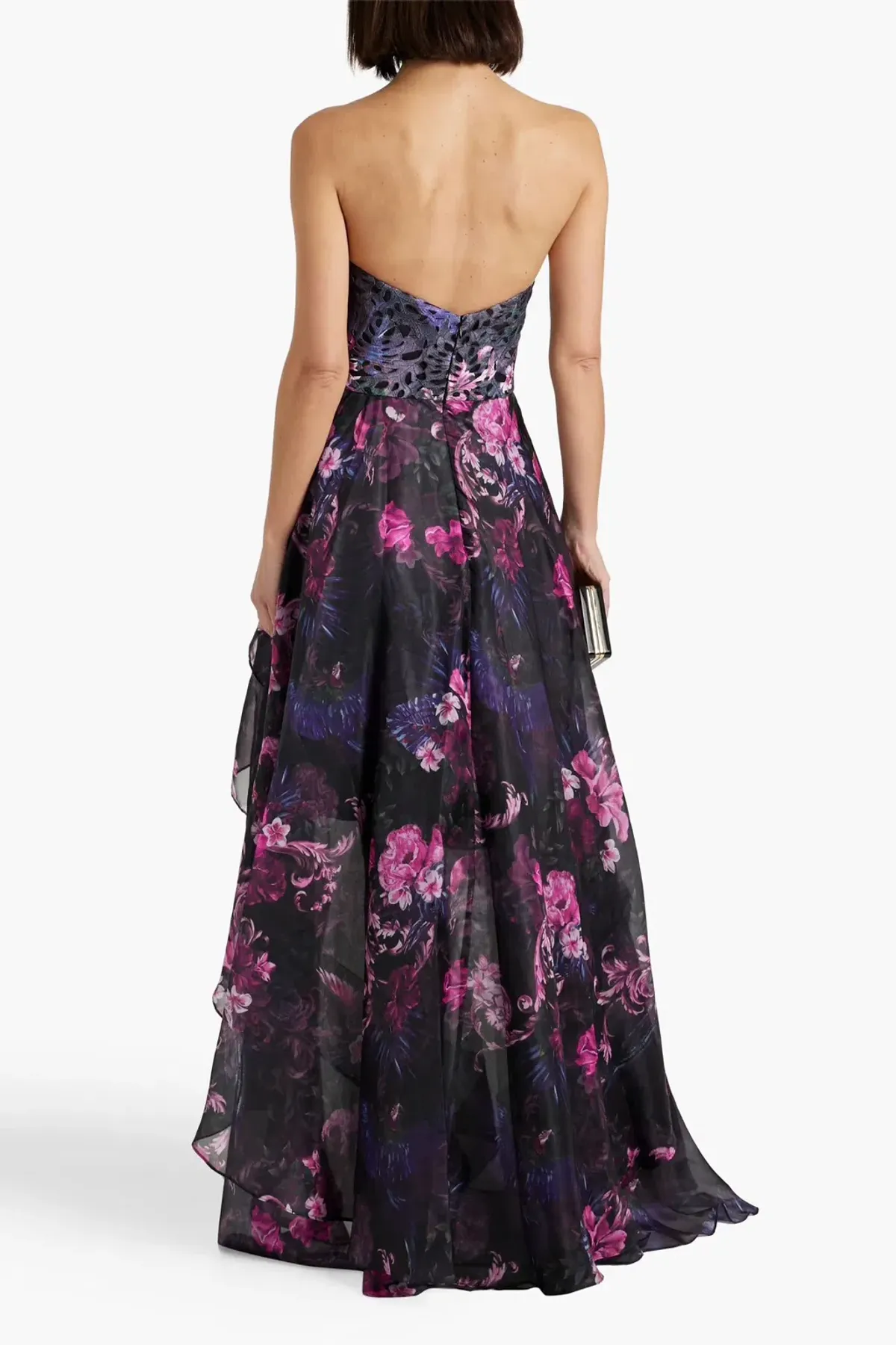 Marchessa Notte Chiffon Gown Floral Size 12 - Image 3
