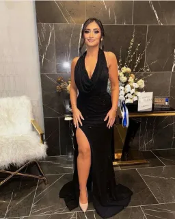 Portia and Scarlett Jet Black Dress Size AU8 for rent on The Volte - image 1