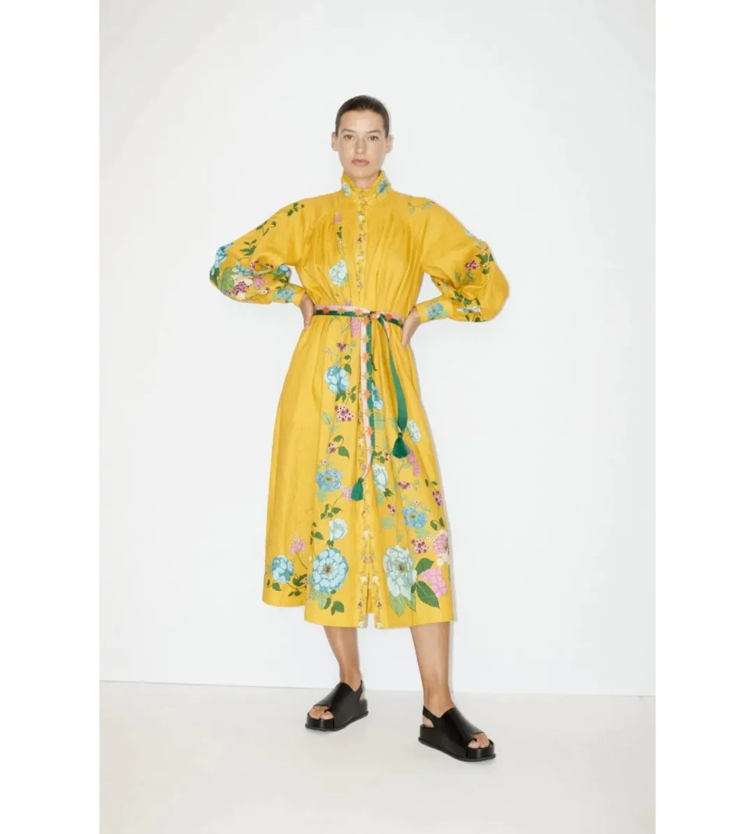 Alemais Dana Shirtdress Floral Size 16 for rent on The Volte - main image