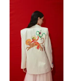 Alemais Zelda Embroidered Blazer Print Size 16 for rent on The Volte - image 4