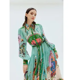 Alemais Evergreen Shirtdress Print Size 16 for rent on The Volte - image 5