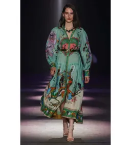 Alemais Evergreen Shirtdress Print Size 16 for rent on The Volte - image 6