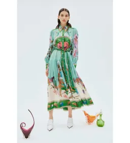 Alemais Evergreen Shirtdress Print Size 16 for rent on The Volte - image 1