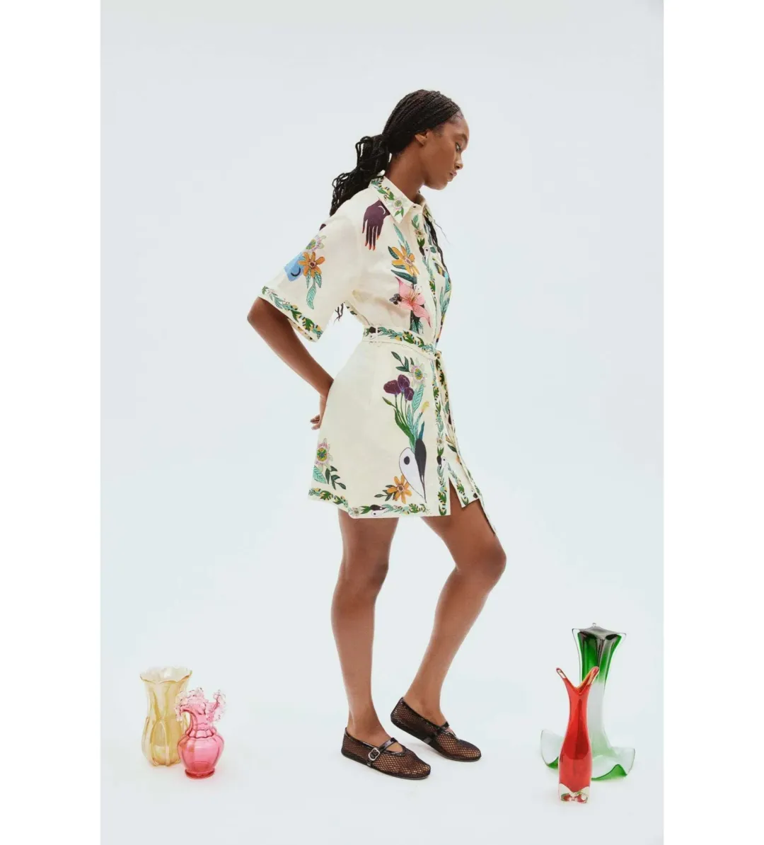 Alemais Meagan Mini Dress Print Size 16 for rent on The Volte - main image