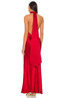 Sau Lee Penelope Backless Satin Gown Red Size 6 for rent on The Volte - image 7