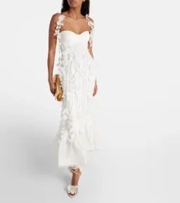 Zimmermann Botanica Petal Gown Dress In White Size 0/AU 6 for rent on The Volte - image 1