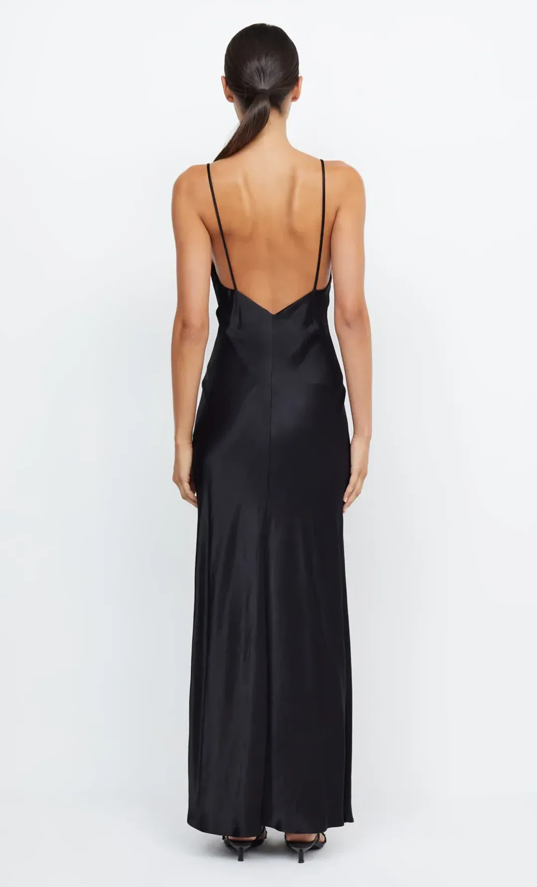 Bec and Bridge Moondance V Maxi Dress Black Size 6 for rent on The Volte - main image