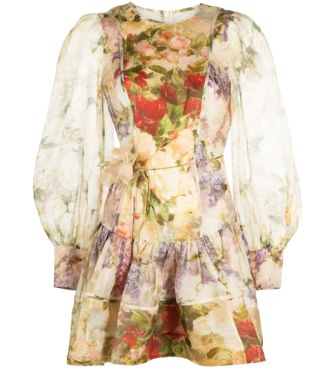 Zimmermann Sensory Flip Dress Mini Dress Floral Size 1 / AU 10 for rent on The Volte - main image