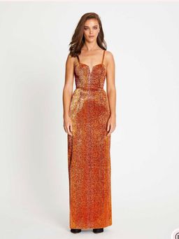 Alice McCall Electric Nights Dress/Gown - Copper size 8 for rent on The Volte - image 3
