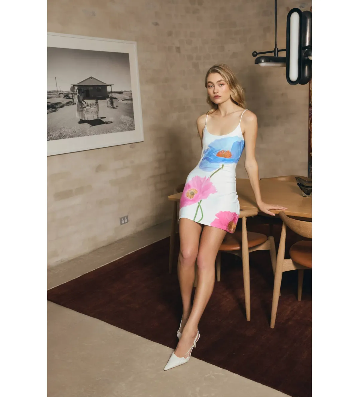 With Harper Lu Poppy Low Back Mini Dress Azure Size XS/Au 6 - Image 2