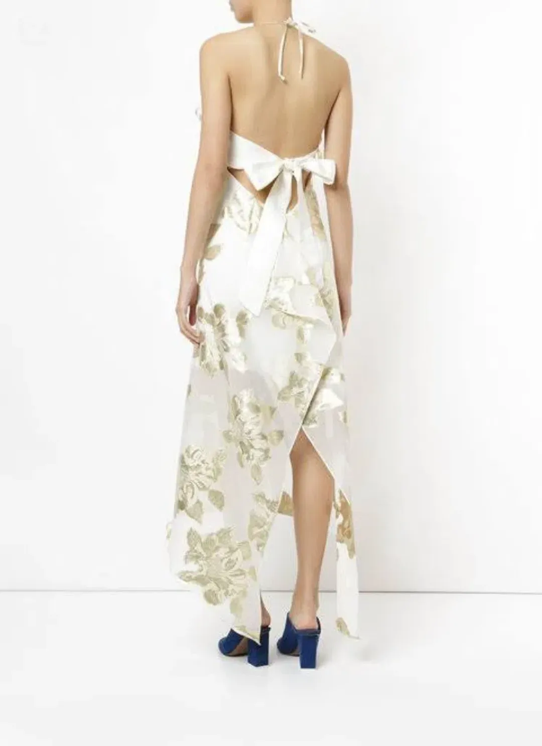 Manning Cartell Alchemy Dress Gold Floral Print Size 6 for rent on The Volte - main image