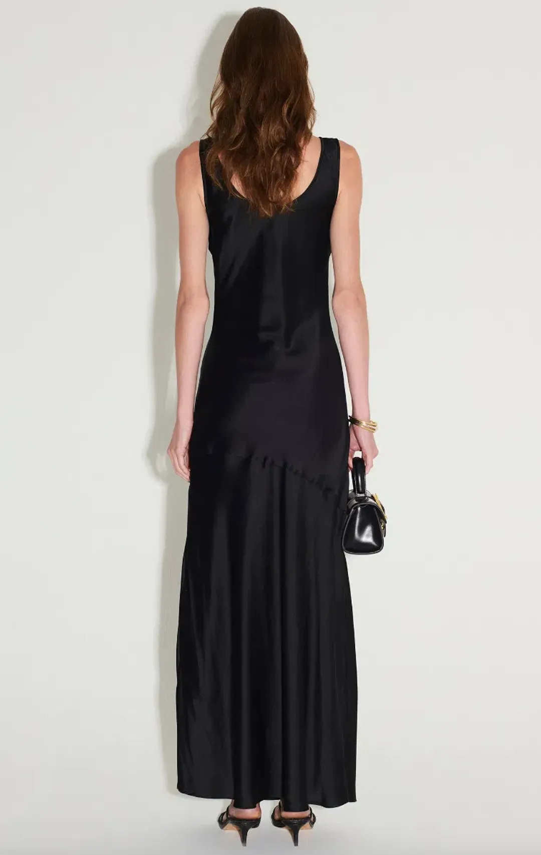 Hansen and Gretel Patricia Bias Cut Dress Black Size 12 for rent on The Volte - main image
