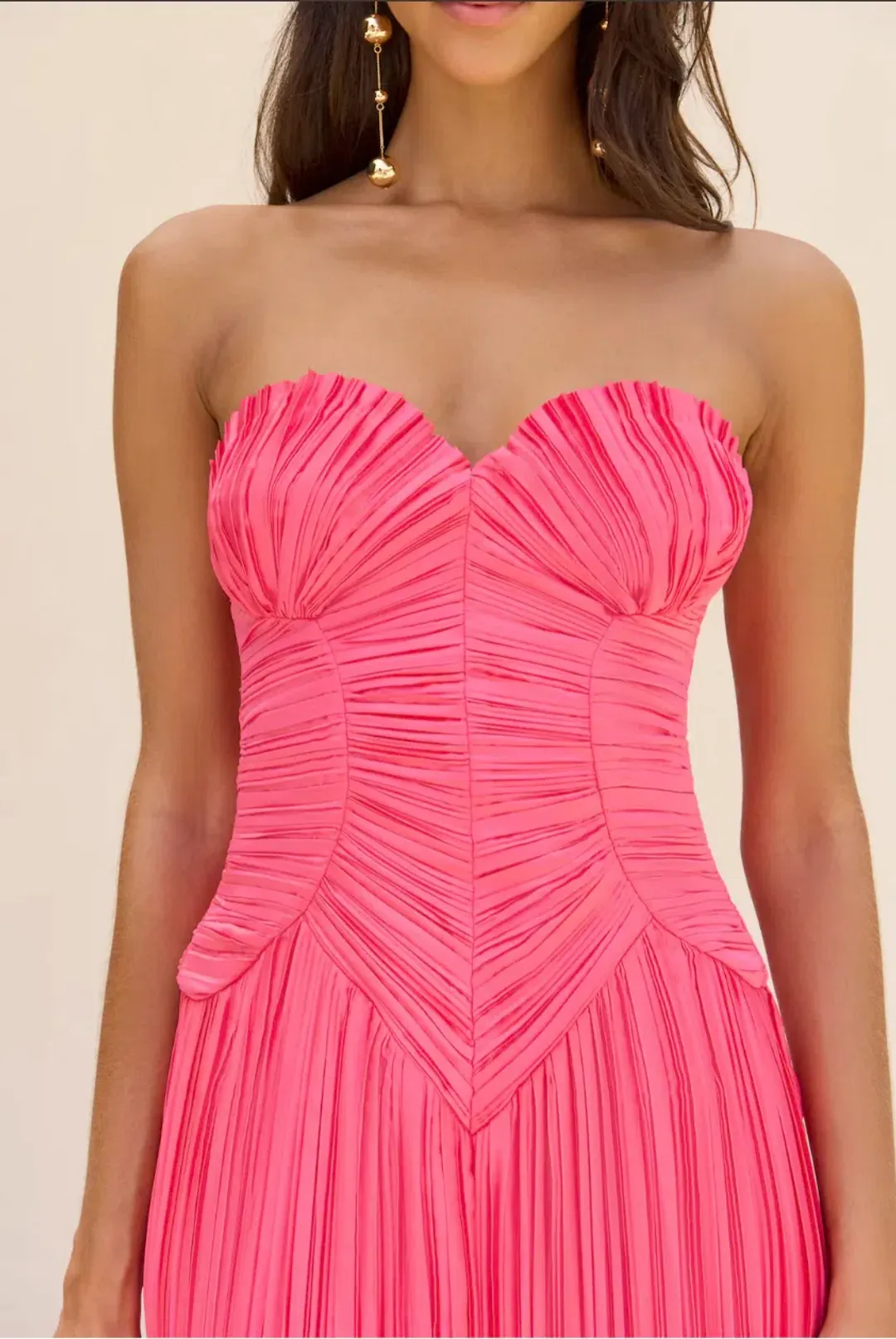 Cult Gaia Ashika Gown Sangria Size AU 8 for rent on The Volte - main image