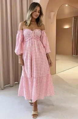 Steele Jacques Dress Pink Size 10 for rent on The Volte - image 3