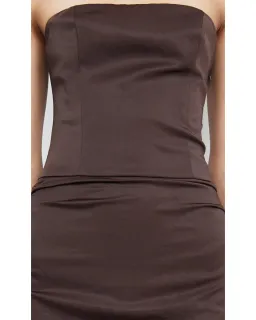 Bec & Bridge Jones Strapless Maxi Dress Cocoa Size AU 10 for rent on The Volte - image 2