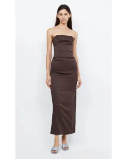Bec & Bridge Jones Strapless Maxi Dress Cocoa Size AU 10 for rent on The Volte - image 1