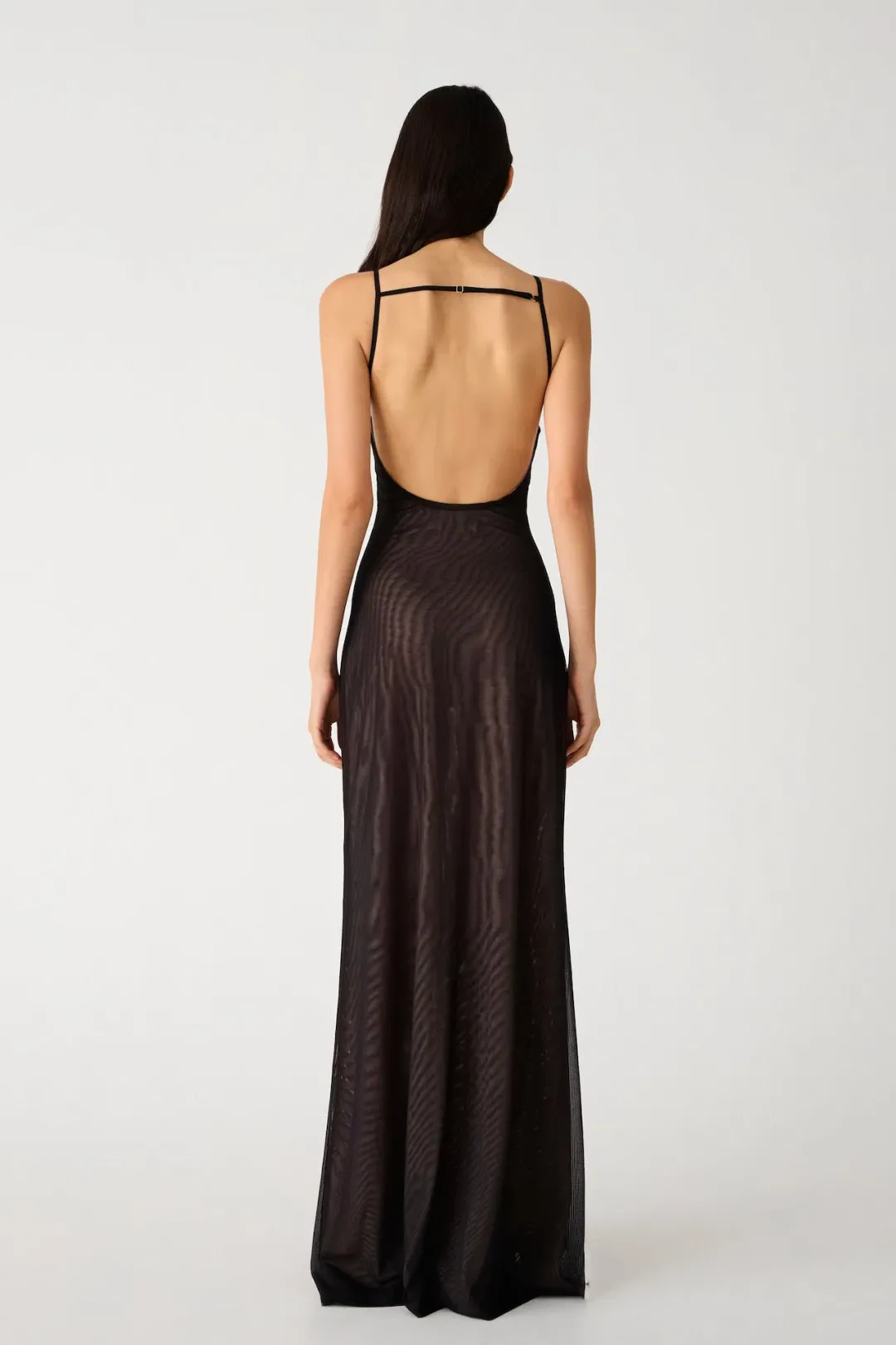Misha Nina Mesh Dress Black Size 10/M for rent on The Volte - main image