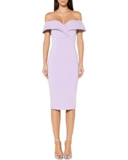 Mossman She Told Me So Midi Dress Lilac Size AU 8 for rent on The Volte - image 1
