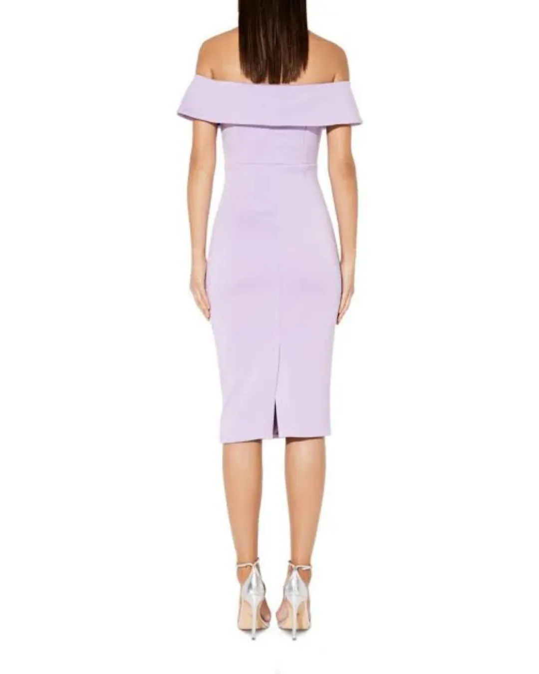 Mossman She Told Me So Midi Dress Lilac Size AU 8 for rent on The Volte - main image