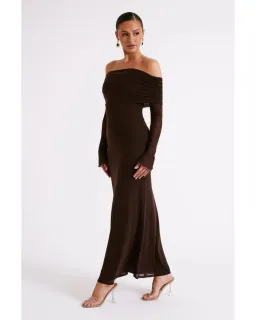 Meshki Josie Maxi Dress Brown Size S / AU 8 for rent on The Volte - image 3