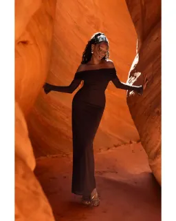 Meshki Josie Maxi Dress Brown Size S / AU 8 for rent on The Volte - image 1