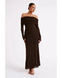 Meshki Josie Maxi Dress Brown Size S / AU 8 for rent on The Volte - image 2
