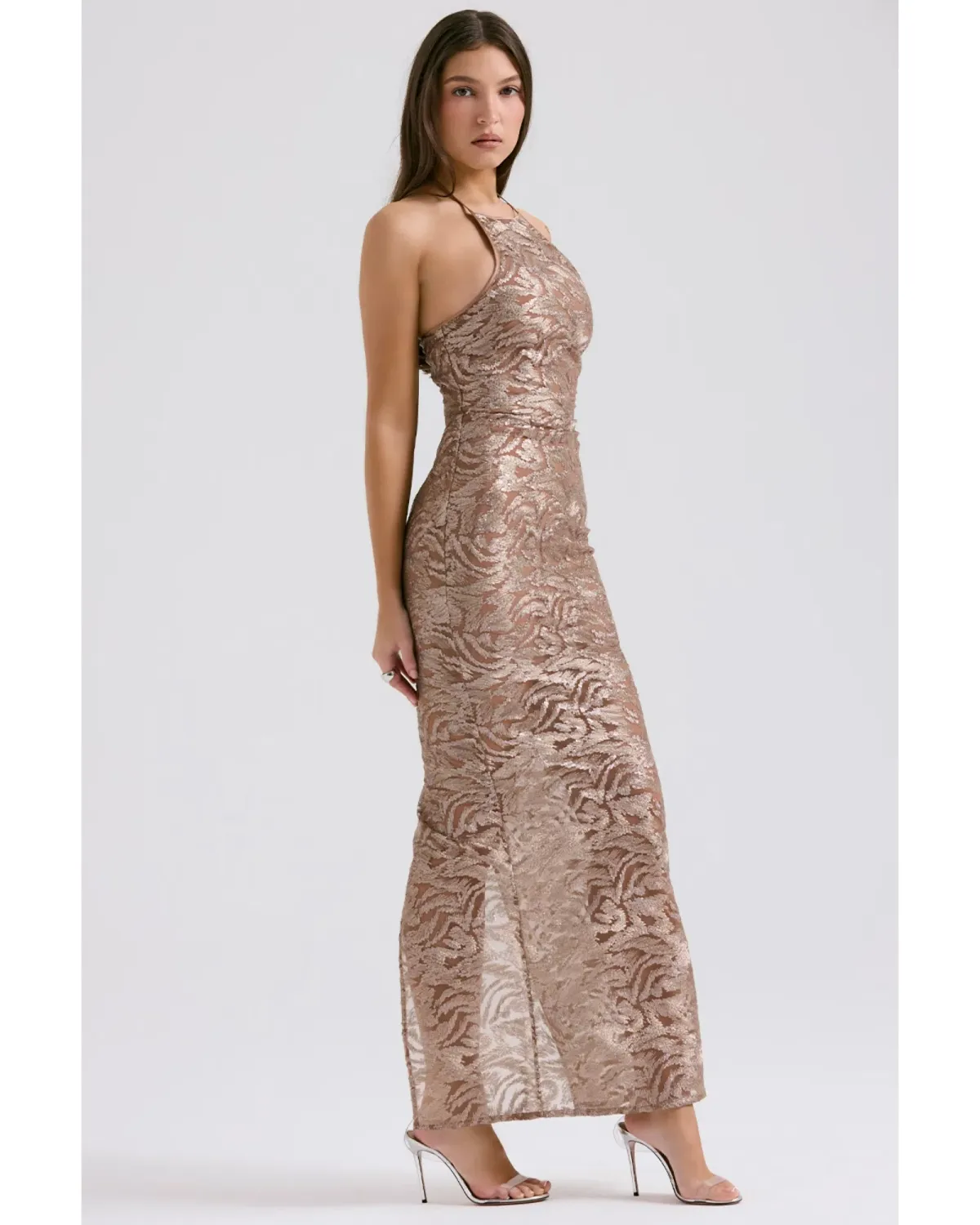House of CB Giada Dress Rose Gold Size XS / AU 6 - Image 2