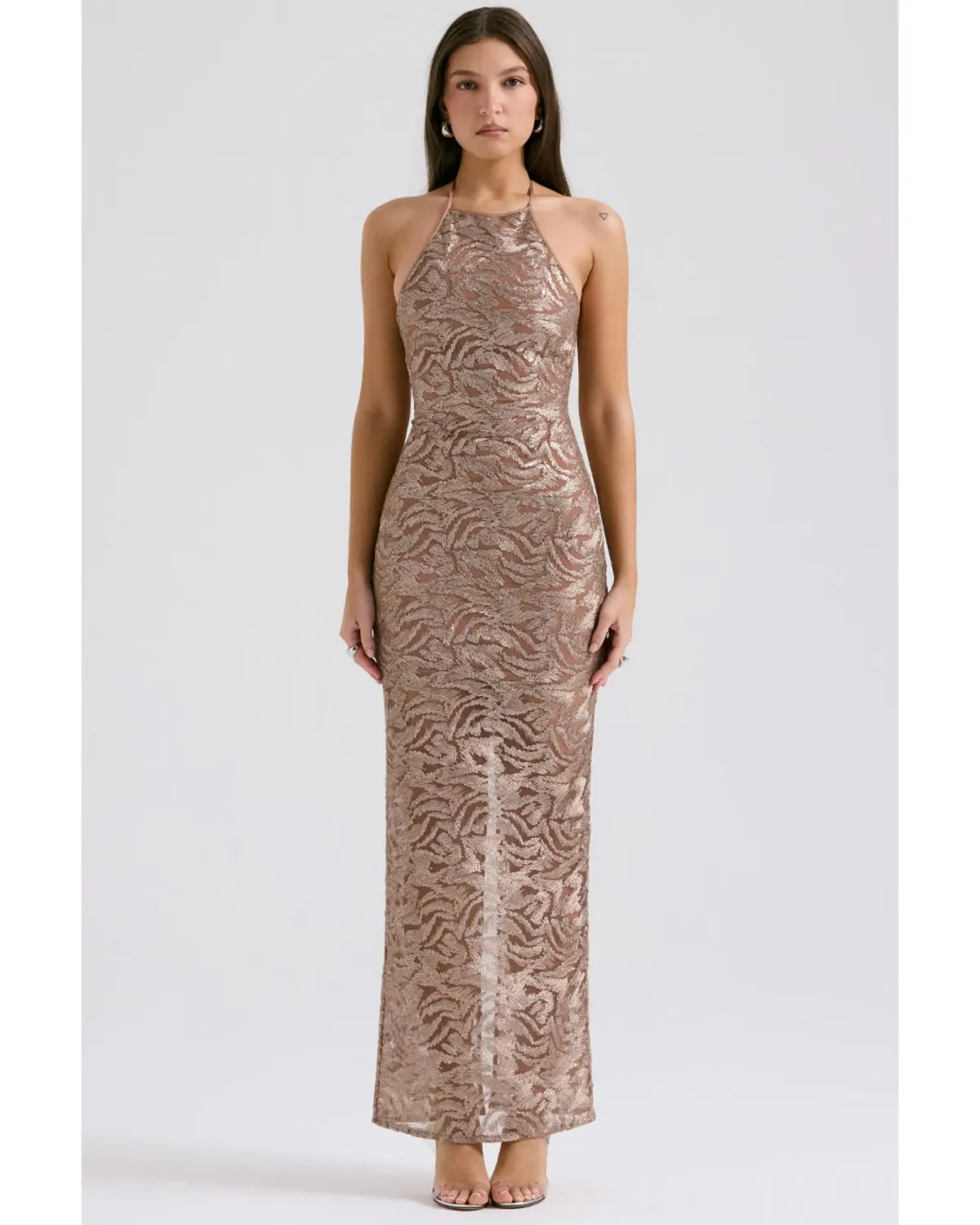 House of CB Giada Dress Rose Gold Size XS / AU 6 - Image 1