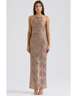 House of CB Giada Dress Rose Gold Size S / AU 8 for rent on The Volte - image 1