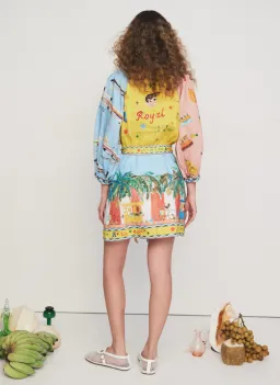 Alemais All Aboard Mini Dress Multi Size 6 for rent on The Volte - image 3