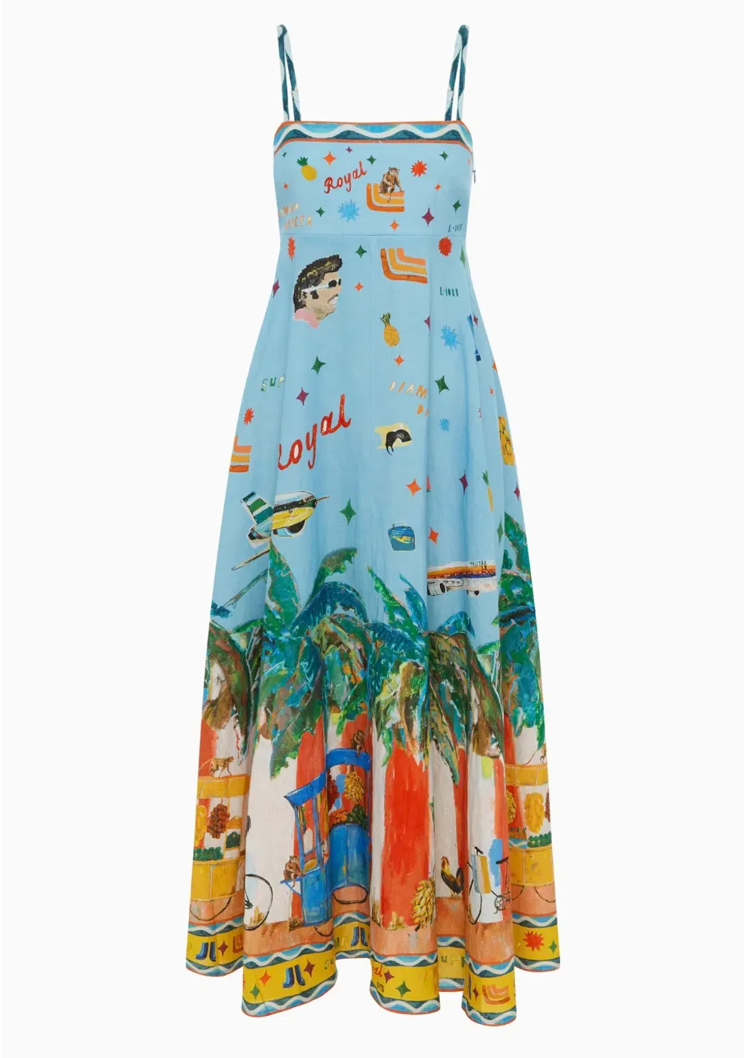 Alemais All Aboard Sundress Multi Size 8 for rent on The Volte - main image