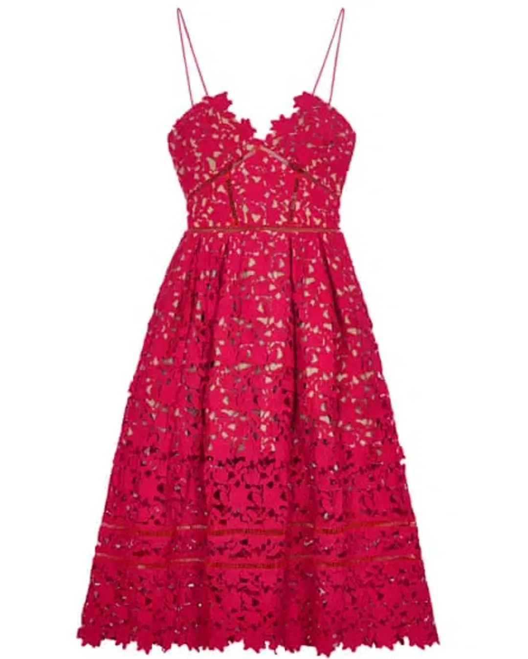 Self Portrait Azaelia Dress Red Size 8 for rent on The Volte - main image